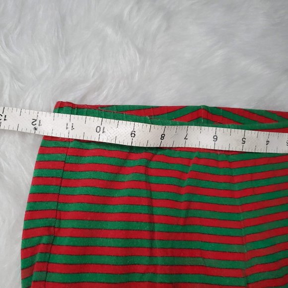 Copper Key Girls Christmas Striped Leggings,  7/8 - Picture 4 of 5